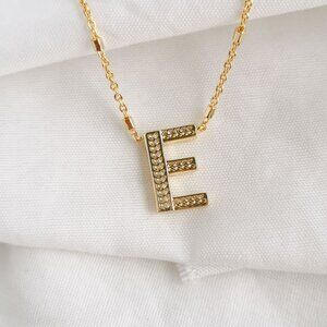 Kendra Scott Letter Gold E Pendant Necklace